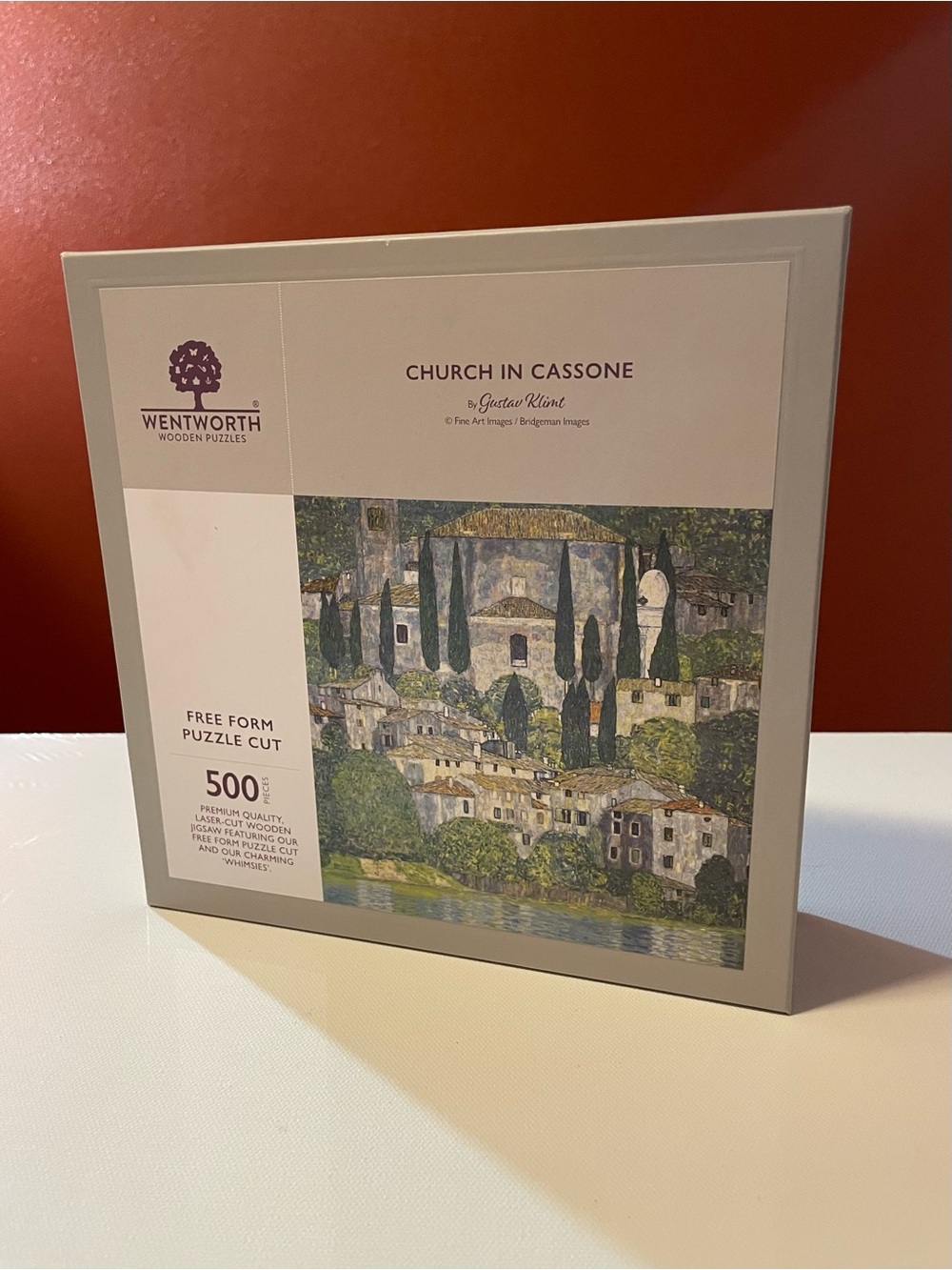 Wentworth Wooden Puzzles Church In Cassone By Gustav Klint 500 Piece Puzzle